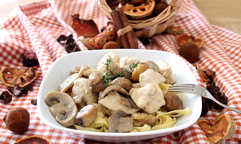 Chicken Filet with Chestnuts - Culinary Flavors