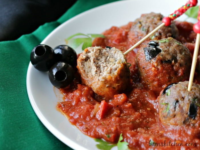 ISpanish Olive Meatballs- Healthy World Cuisine