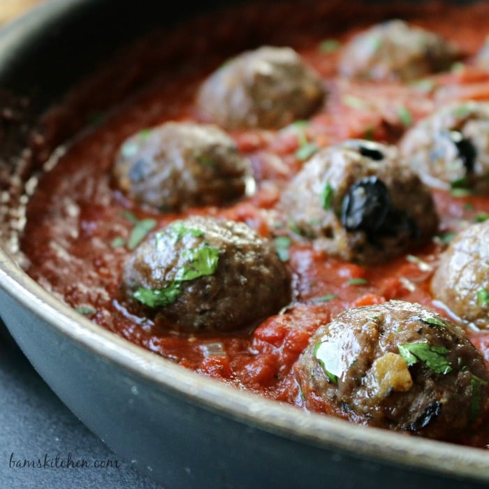 Spanish Olive Meatballs- Healthy World Cuisine