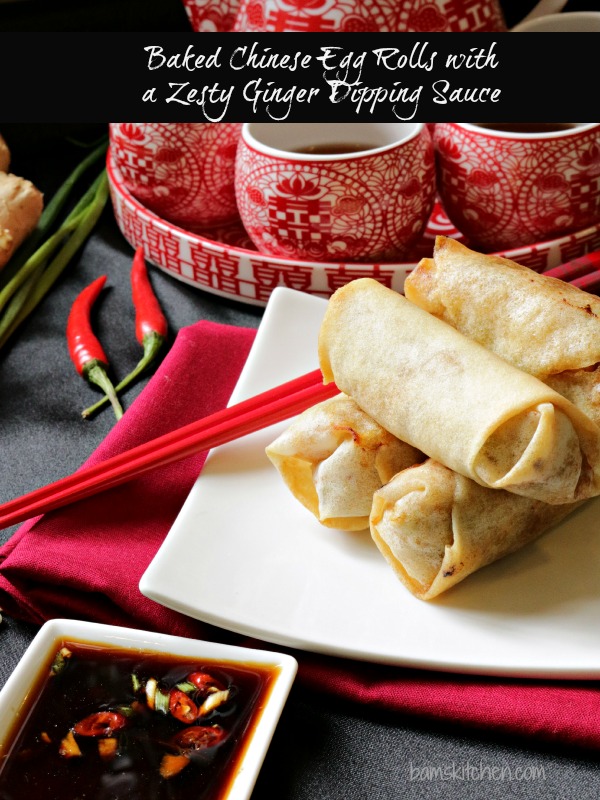Baked Chinese Spring Rolls- Healthy World Cuisine
