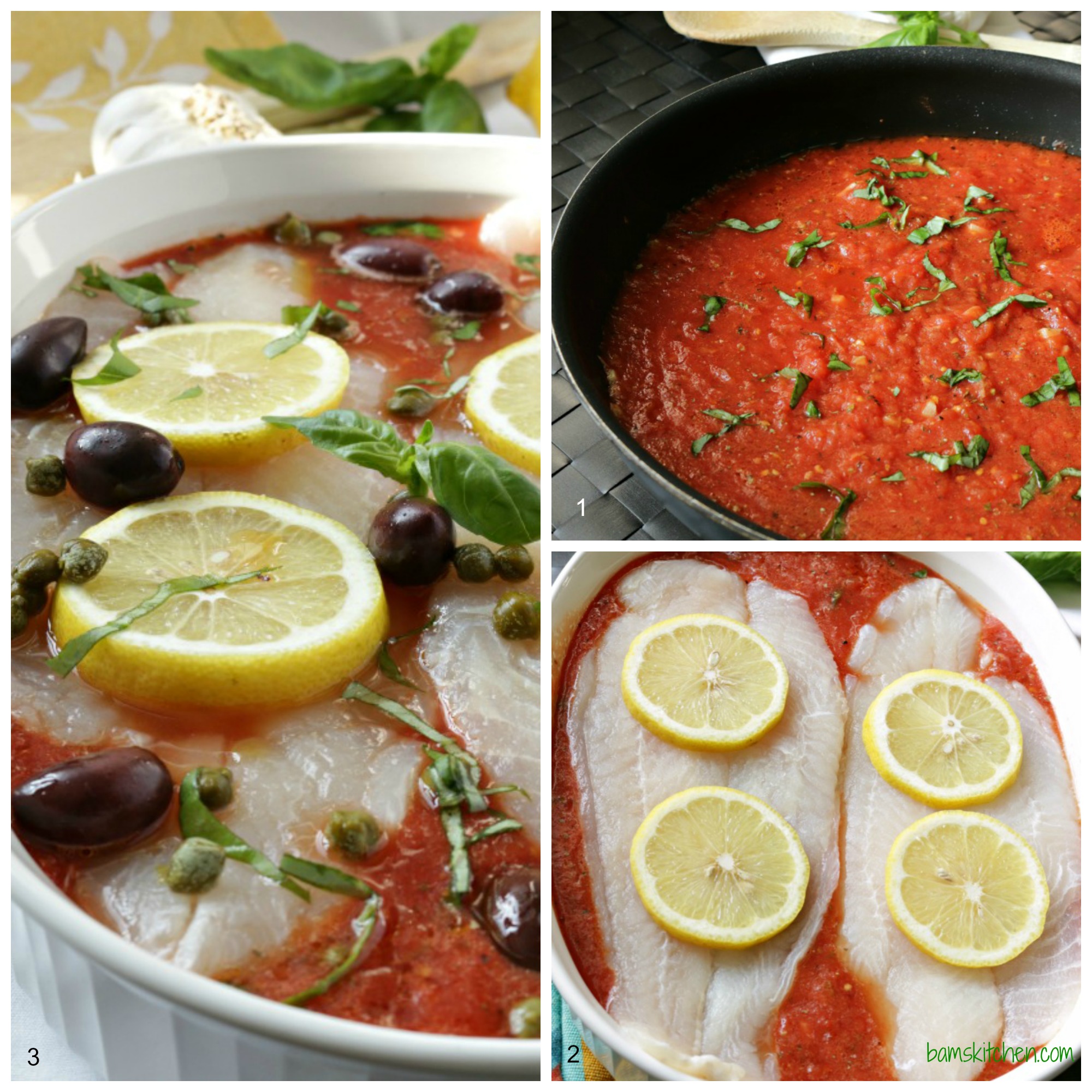 Healthy Mediterranean Baked Fish - Bam' s Kitchen