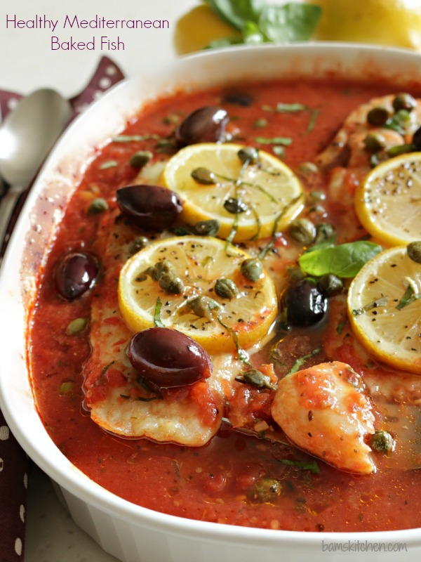 Healthy Mediterranean Baked Fish / https://www.hwcmagazine.com