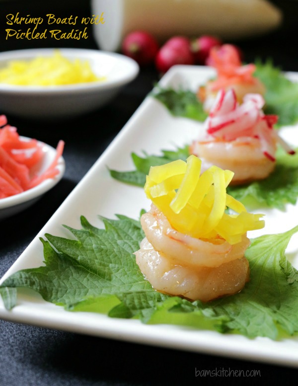 Shrimp Boats with Pickled Radish - Healthy World Cuisine