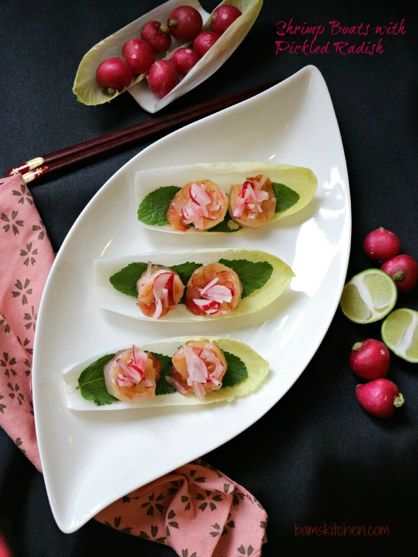 Shrimp Boats with Pickled Radish-Healthy World Cuisine