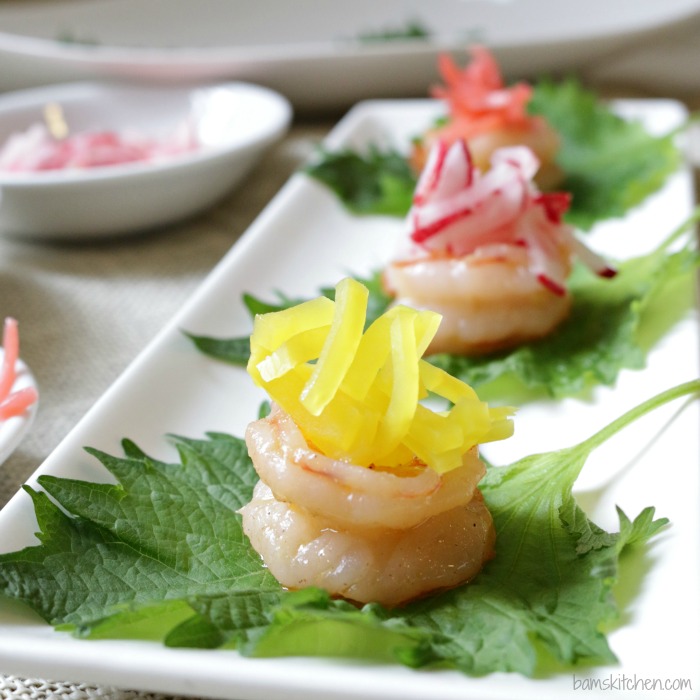 Shrimp Boats with Pickled Radish-Healthy World Cuisine