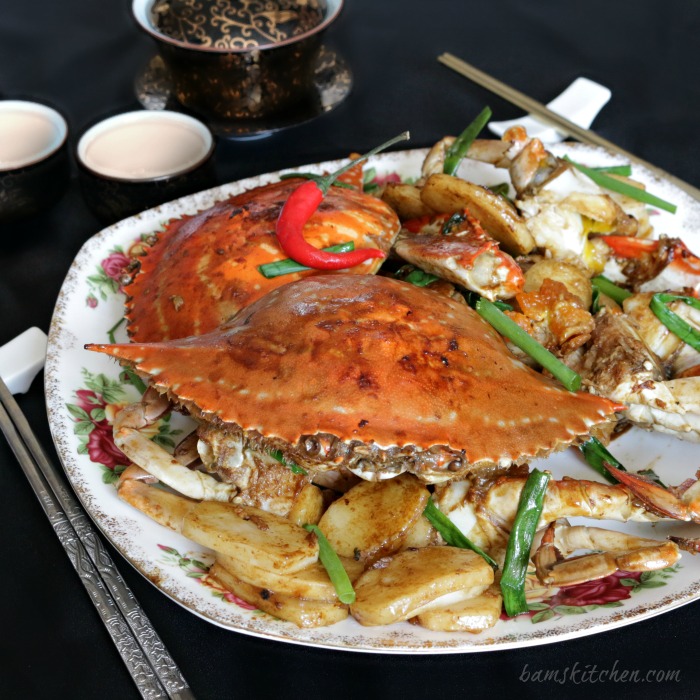 Stir Fried Flower Crab with Chinese New Year Cake - Healthy World Cuisine