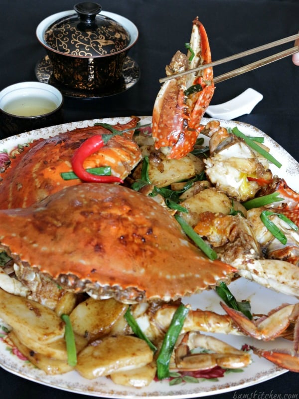 Stir Fried Flower Crab with Chinese New Year Cake - Healthy World Cuisine