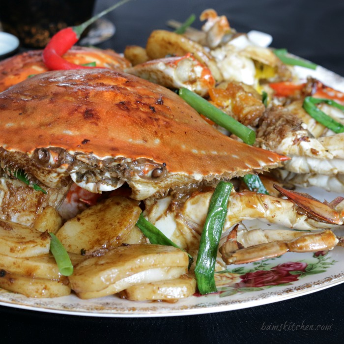 Stir Fried Flower Crab with Chinese New Year Cake - Healthy World Cuisine