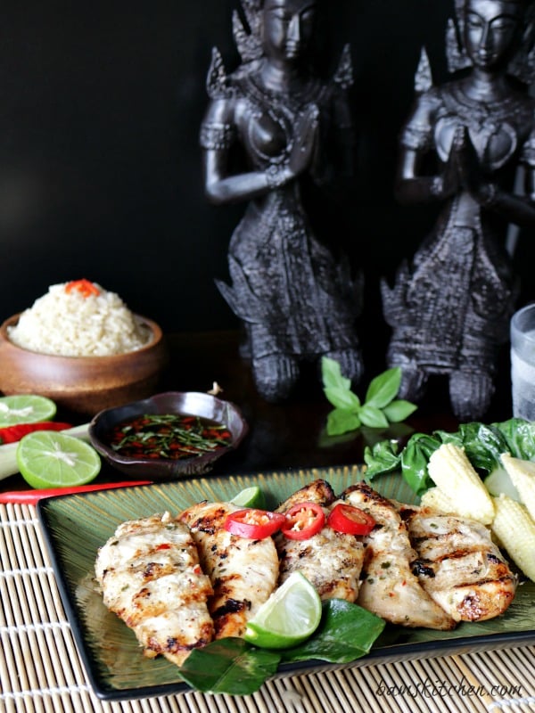 Thai Grilled Chicken Tenderloins and Zesty Dipping Sauce / https://www.hwcmagazine.com