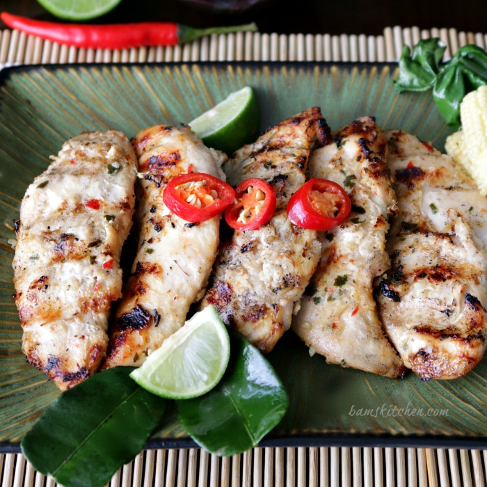 Thai Grilled Chicken Tenderloins and Zesty Dipping Sauce / https://www.hwcmagazine.com