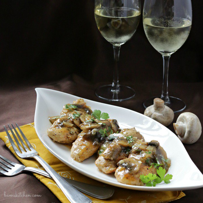 Mushroom Chicken with Brandy Sauce / https://www.hwcmagazine.com