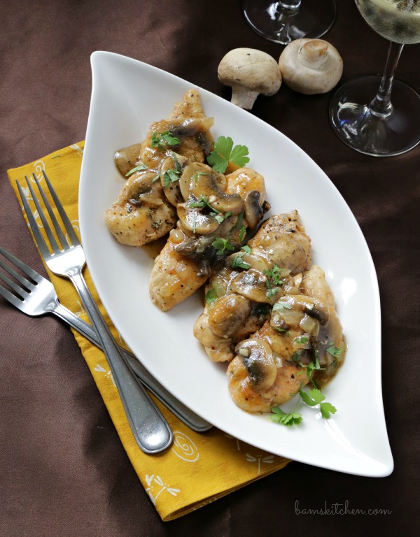 Mushroom Chicken with Brandy Sauce / https://www.hwcmagazine.com