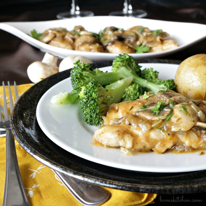 Mushroom Chicken with Brandy Sauce / https://www.hwcmagazine.com