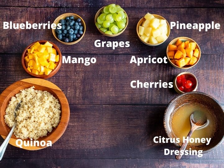 Quinoa Fruit Salad Ingredients