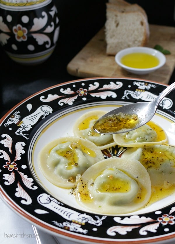 3 Cheese Ravioli and Sage Butter Sauce / https://www.hwcmagazine.com