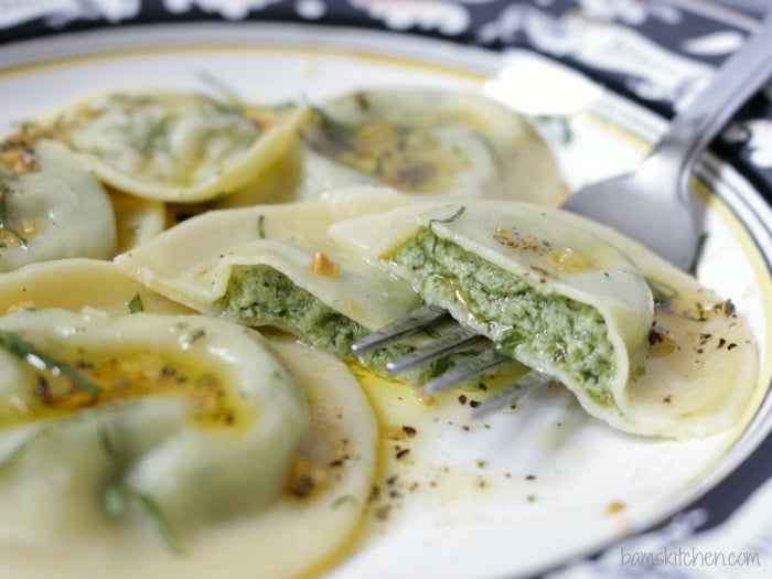 3 Cheese Ravioli and Sage Butter Sauce / https://www.hwcmagazine.com