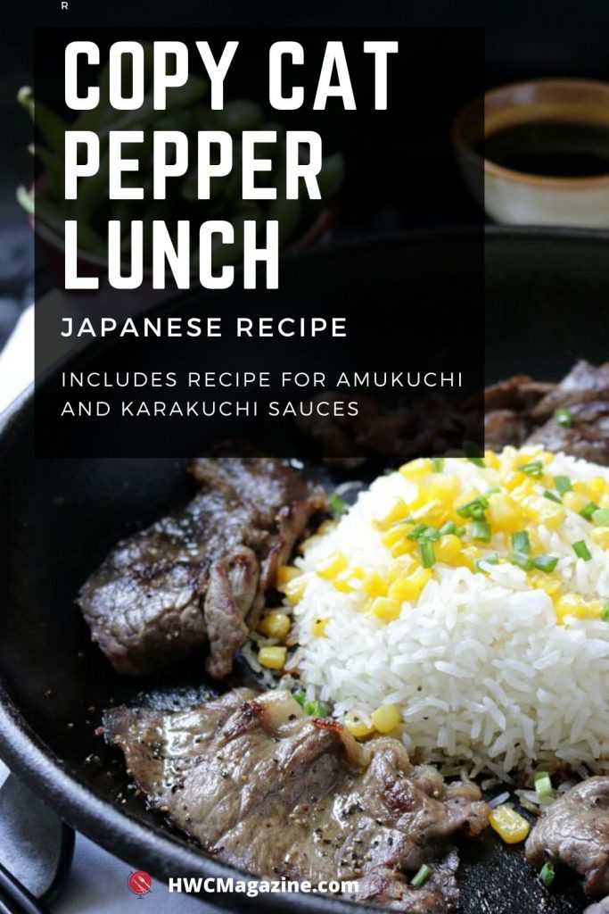 Copy Cat Pepper Lunch Japanese recipes with 2 sauces.