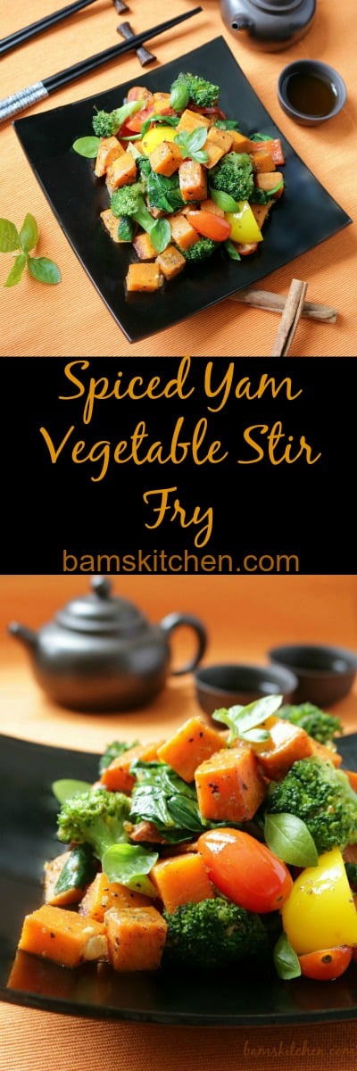 Spiced Yam and Vegetable Stir Fry