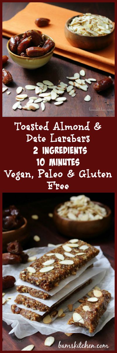 Toasted Almond and Date Larabars / https://www.hwcmagazine.com