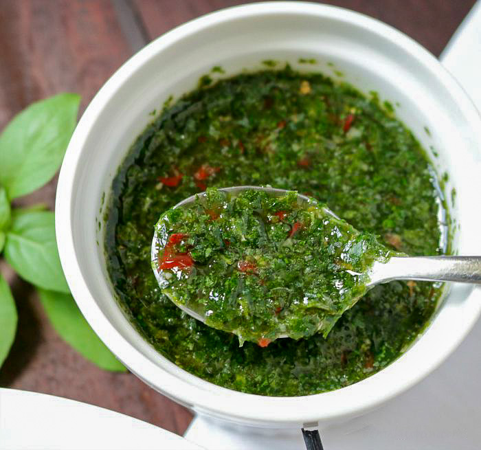 Thai Basil dipping sauce.