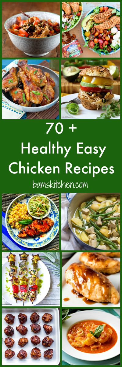 70 Plus Healthy Easy Chicken Recipes / https://www.hwcmagazine.com