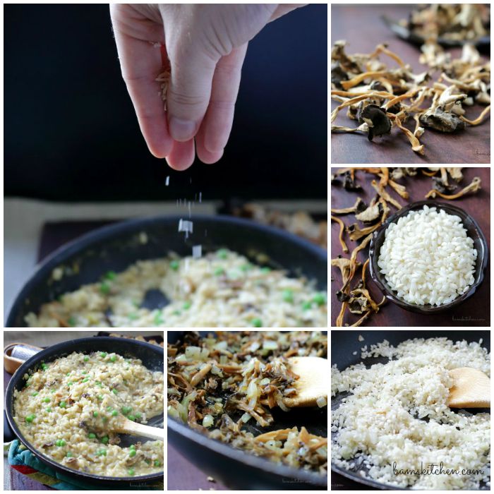 Step by step how to make risotto.