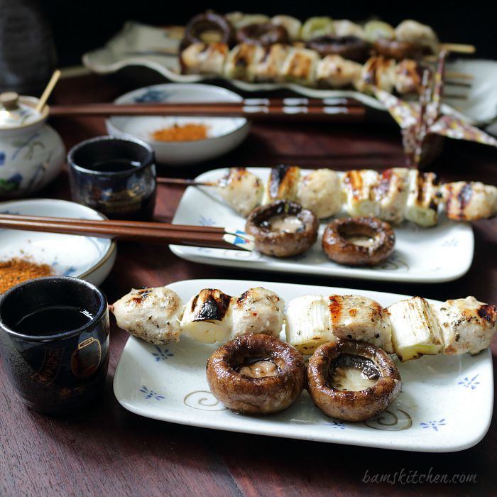 Negima Yakitori with Grilled Portobella / https://www.hwcmagazine.com