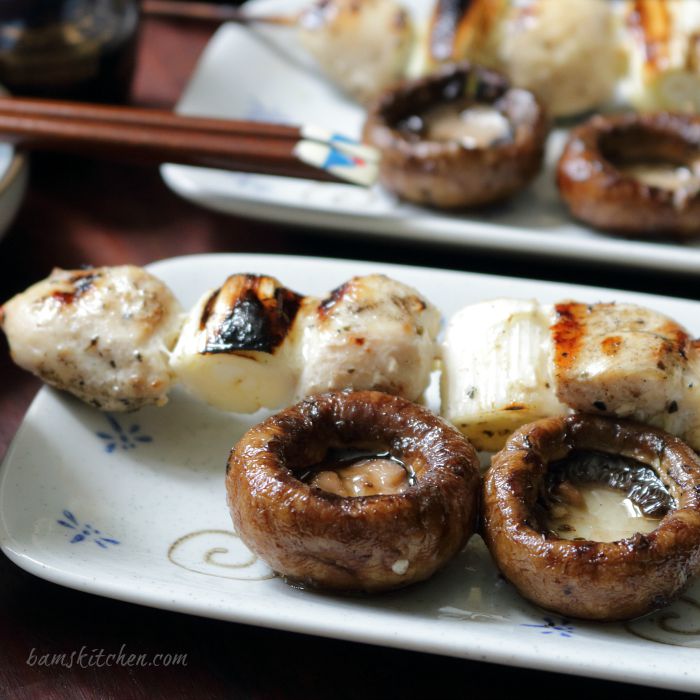 Negima Yakitori with Grilled Portobella / https://www.hwcmagazine.com