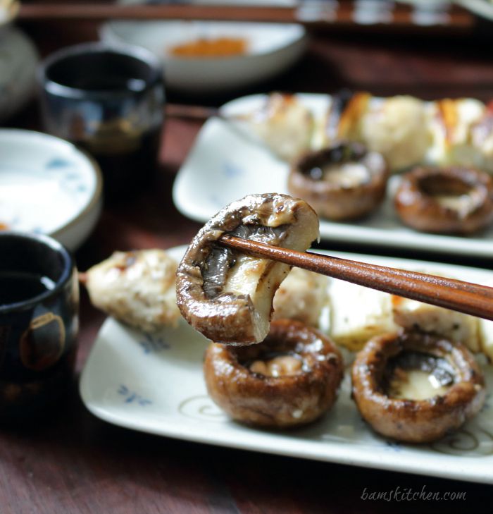 Negima Yakitori with Grilled Portobella / https://www.hwcmagazine.com