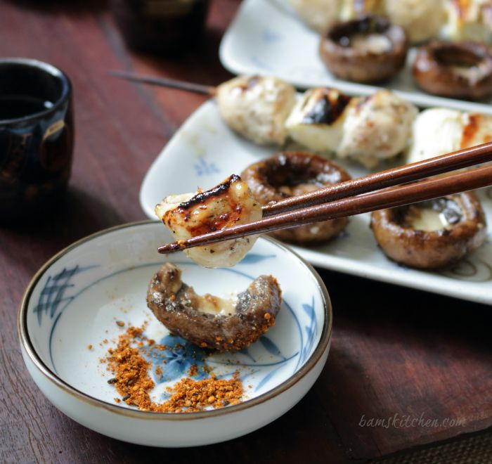 Negima Yakitori with Grilled Portobella / https://www.hwcmagazine.com