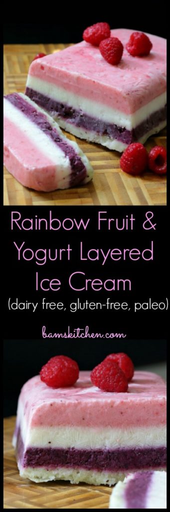 Rainbow Fruit and Yogurt Layered Ice Cream Collage / https://www.hwcmagazine.com