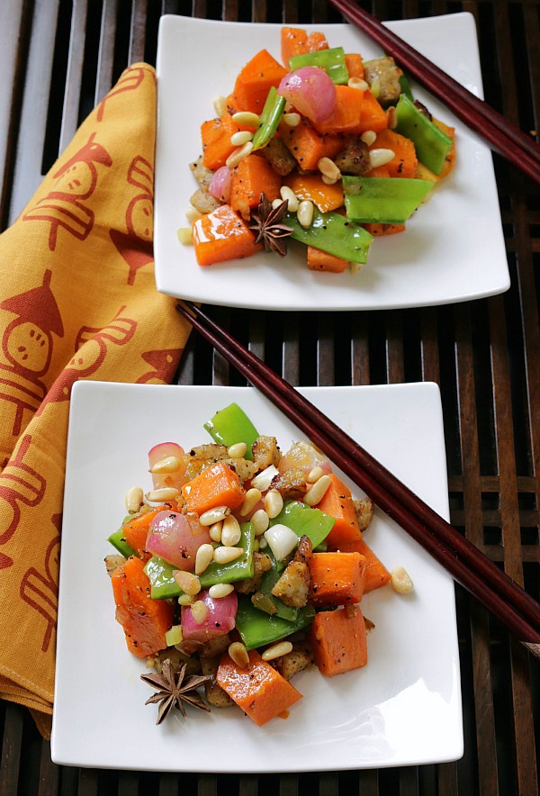 Orange Sweet Potato Stir Fry / https://www.hwcmagazine.com