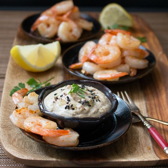 Spicy Shrimp and Creamy Tarator Dip / https://www.hwcmagazine.com