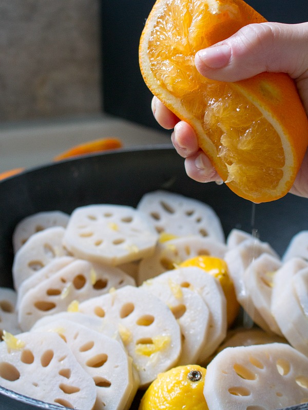 Braised Orange Anise Lotus Root / https://www.hwcmagazine.com