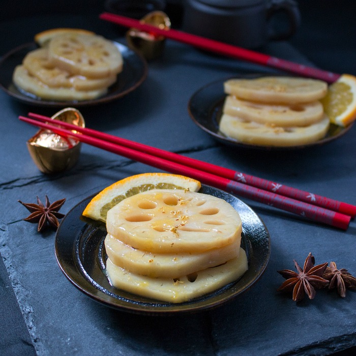 Braised Orange Anise Lotus Root / https://www.hwcmagazine.com