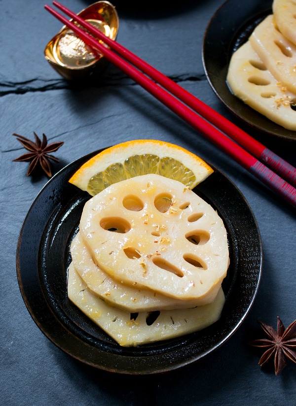 Braised Orange Anise Lotus Root / https://www.hwcmagazine.com