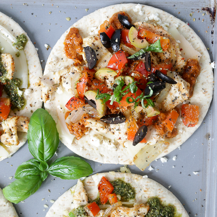 DIY Pita Pizza Party ready to get started.