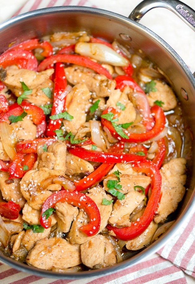 Sweet-and-Spicy-Jalepeno-Chicken-Stir-Fry / Delicious Meets Healthy