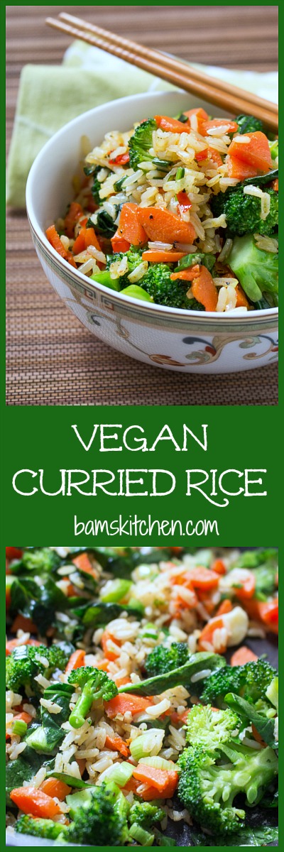 Vegan Curried Rice/ http://bamskitchen.com