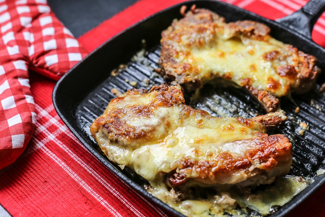 Cheese Stuffed Pork Chops/ Ang Sarap/ https://www.hwcmagazine.com