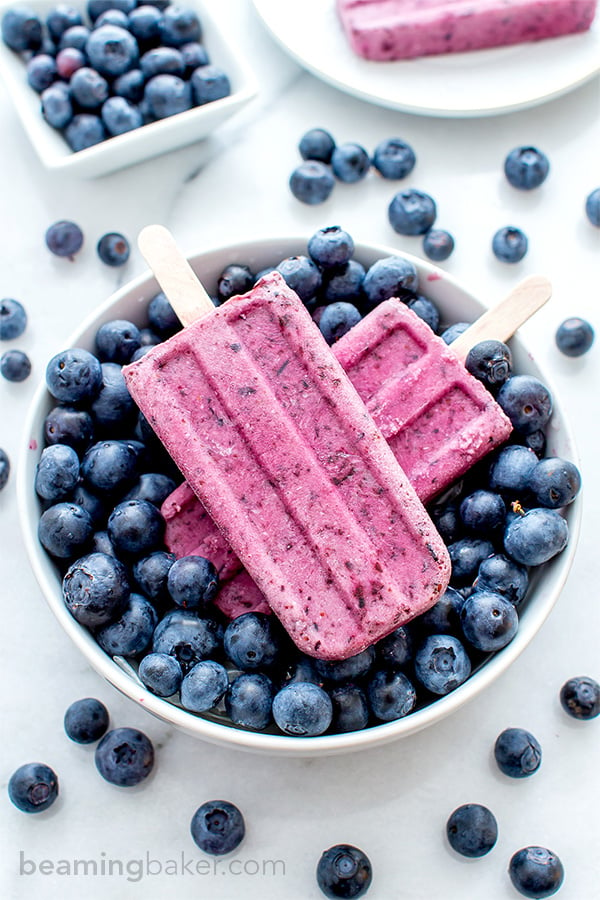 Blueberry Coconut Popsicles