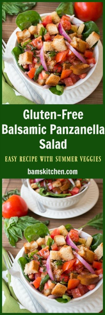 Gluten-free balsamic panzanella salad / https://www.hwcmagazine.com