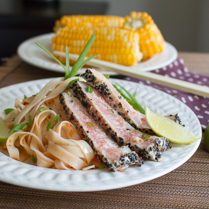 Sesame Ahi Tuna with Chili Lime Noodles/ https://www.hwcmagazine.com