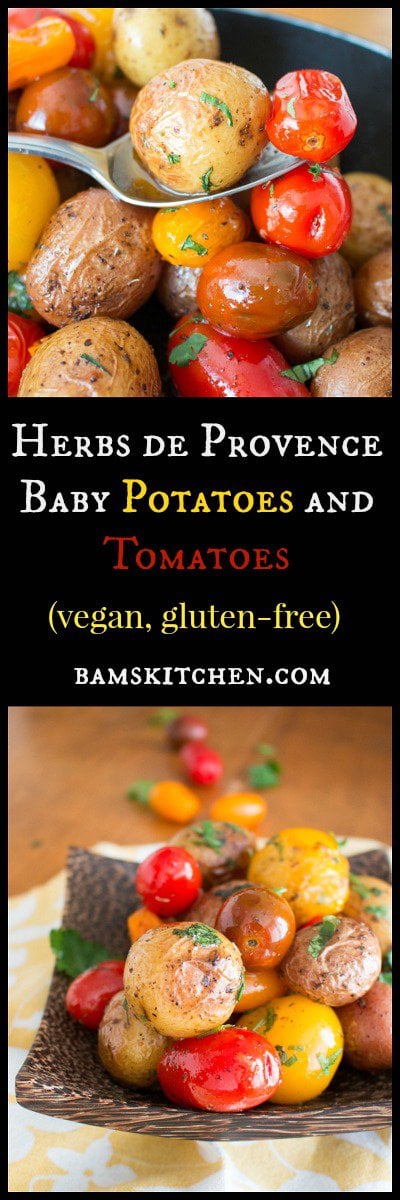 Herbs de Provence Baby Potatoes and Tomatoes / https://www.hwcmagazine.com