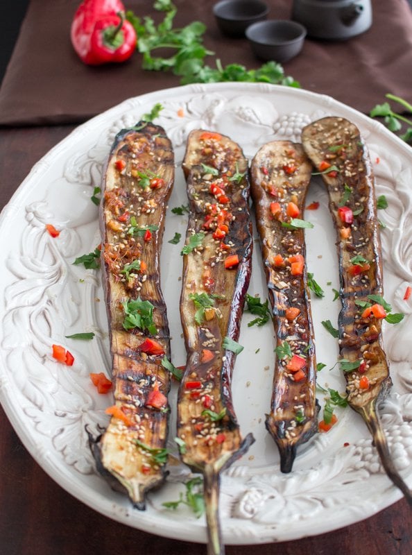 Super Easy Grilled Asian Eggplant / https://www.hwcmagazine.com