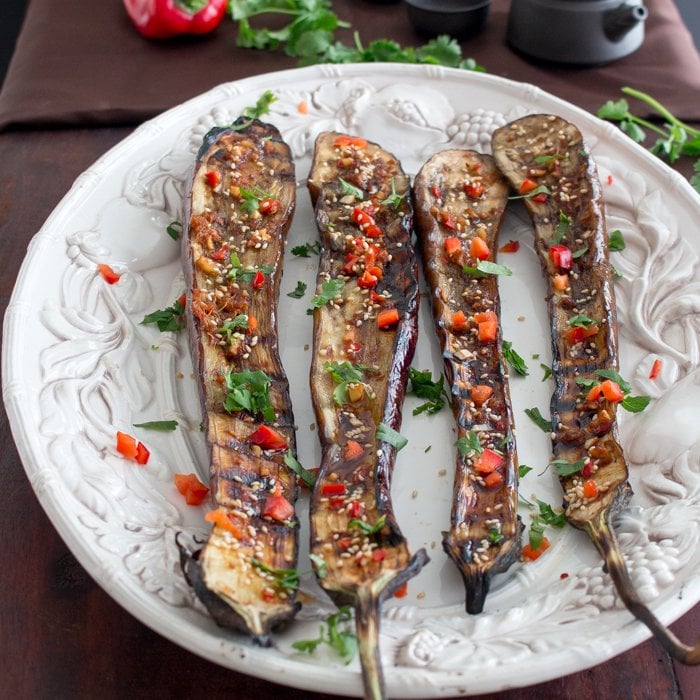 Super Easy Grilled Asian Eggplant / https://www.hwcmagazine.com