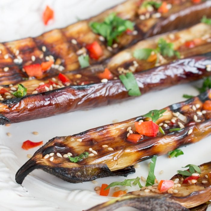 Super Easy Grilled Asian Eggplant / https://www.hwcmagazine.com