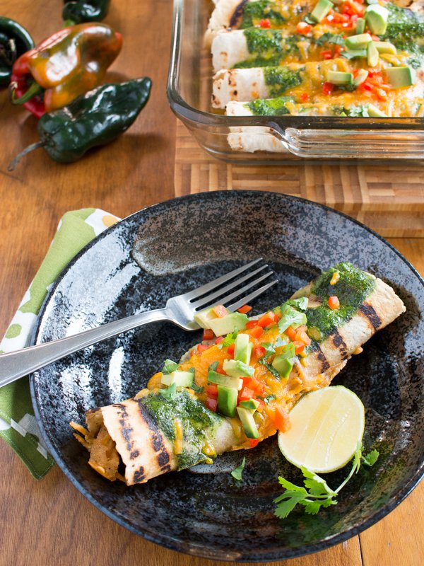 Chicken Enchilada with Fire Roasted Poblano Peppers / https://www.hwcmagazine.com