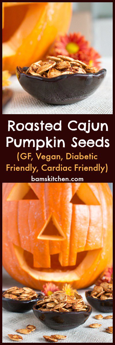 Roasted Cajun Pumpkin Seeds / http://bamskitchen.com