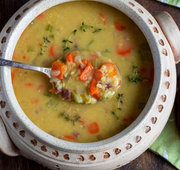 Red Lentil and Ham Soup [Video] - Healthy World Cuisine